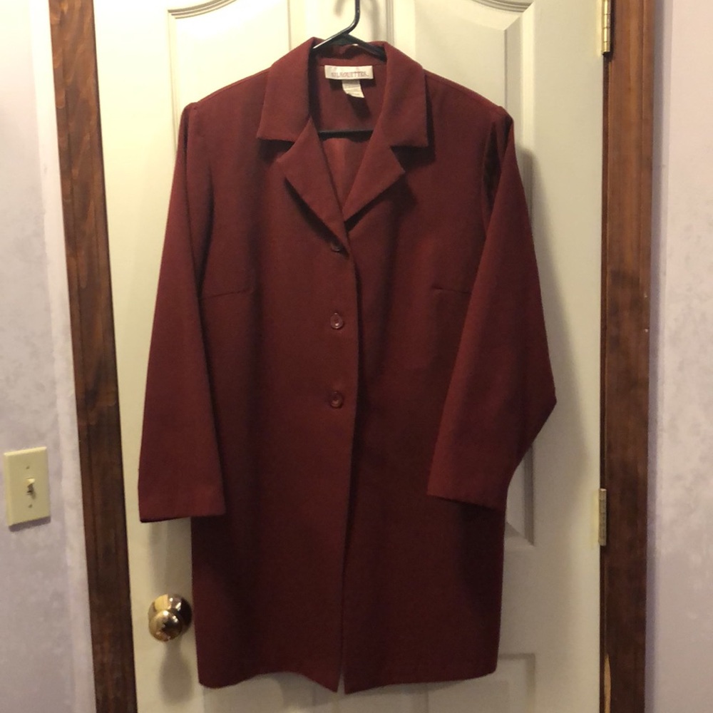 Silhouettes - Wine Jacket faux wool 16W